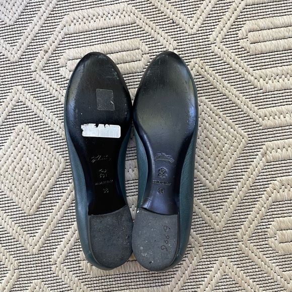 LONGCHAMP Le Pliage Cuir ballet flats size 38 Navy - Picture 14 of 15